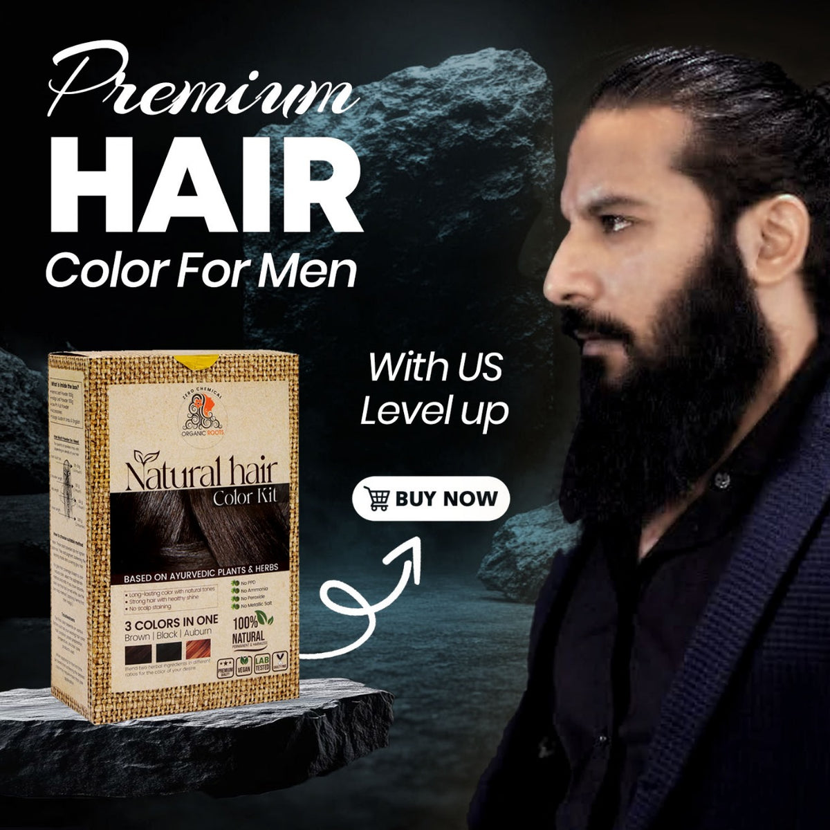 Natural Color Kit | Combo Kit (Indigo + Henna + Accessories)